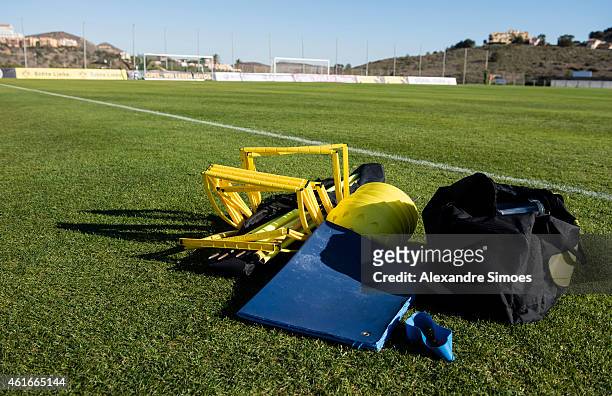General view at the training ground of Borussia Dortmund on January 17, 2015 in La Manga, Spain.