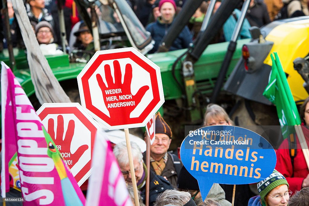 Farmers Protest TTIP and Industrial Agriculture