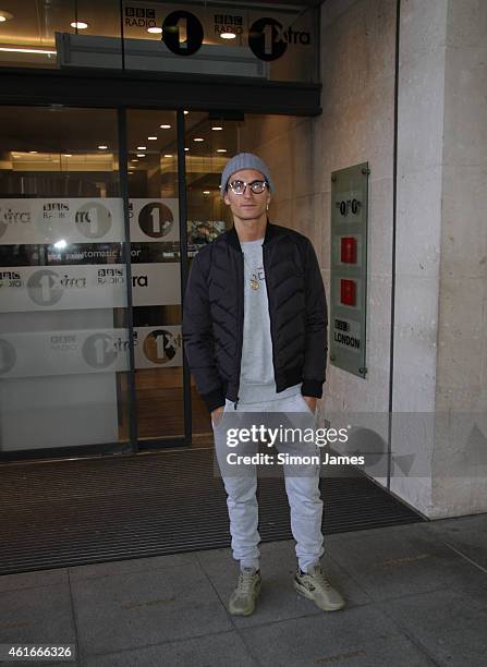 Oliver Proudlock sighting at the BBC studios on January 17, 2015 in London, England.