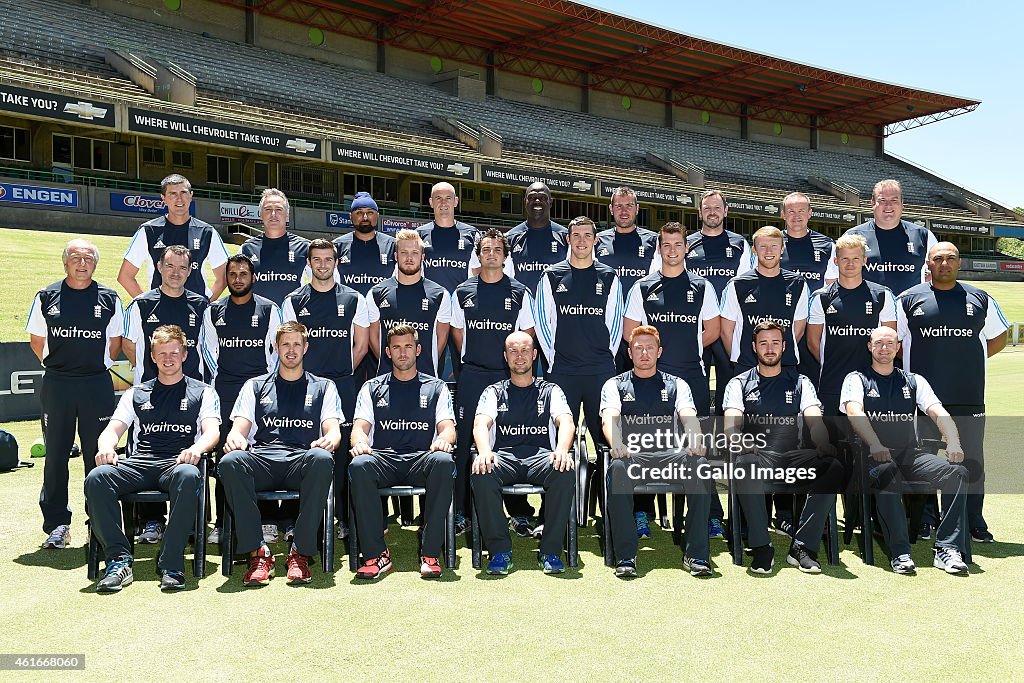 England Lions Training Session And Team Photograph