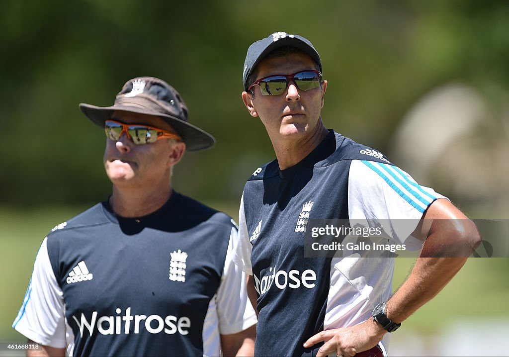 England Lions Training Session And Team Photograph