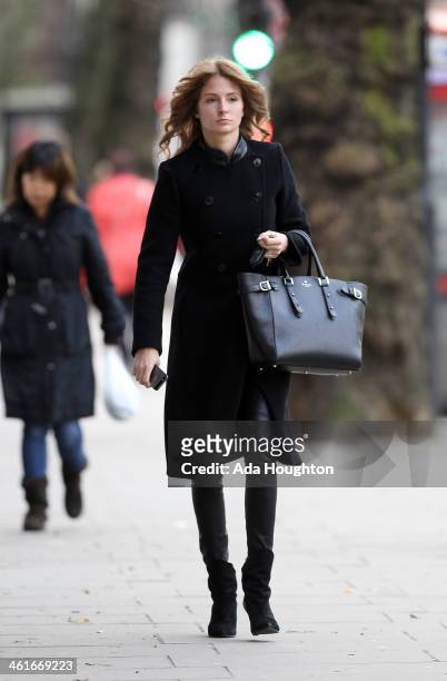 Millie Mackintosh is pictured on January 10, 2014 in London, England.
