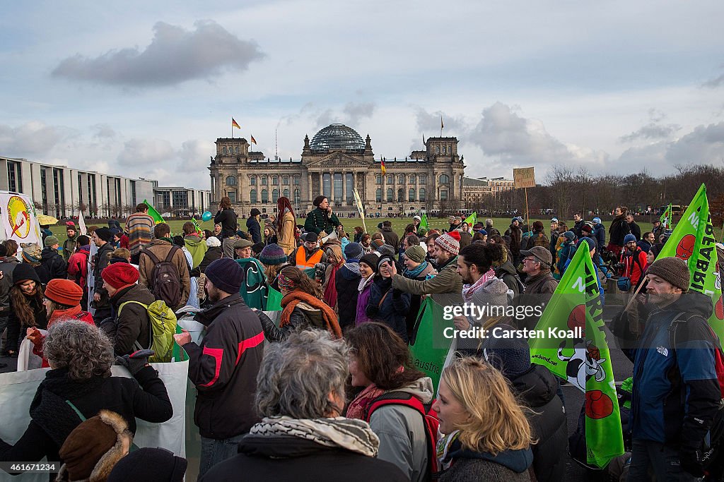 Farmers Protest TTIP and Industrial Agriculture