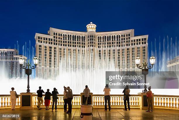 fountains of bellagio, bellagio resort and casino, - bellagio 個照片及圖片檔