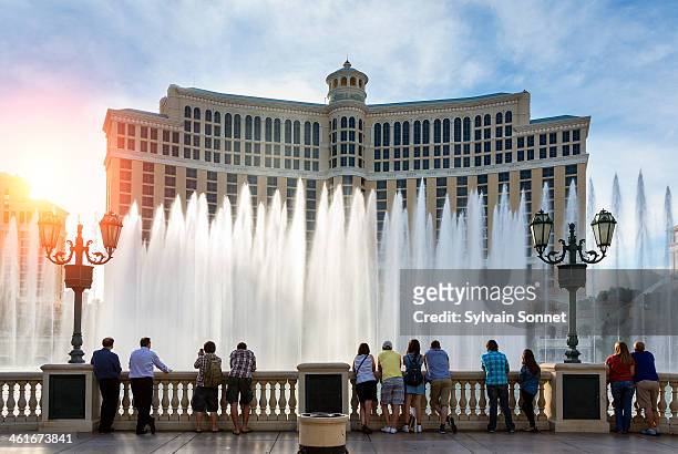 fountains of bellagio, bellagio resort and casino, - bellagio 個照片及圖片檔