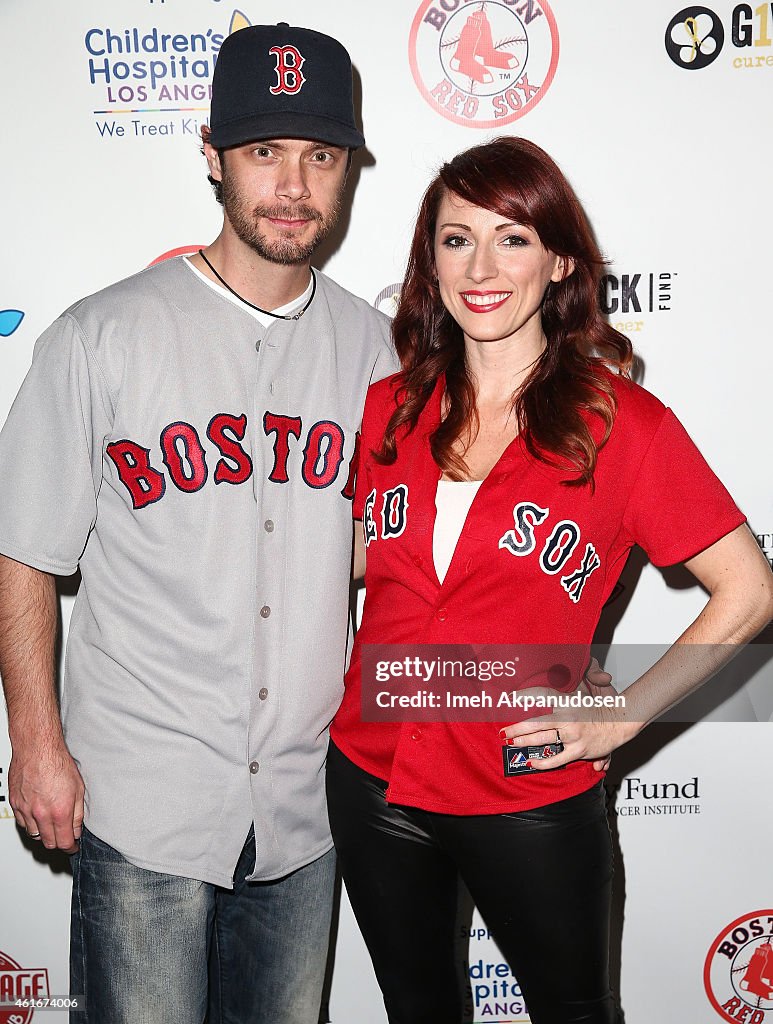 Red Sox Charity Event At The Garage On Motor In Culver City To Benefit The Jimmy Fund, Children's Hospital LA's Cancer Researchers & G1VE A BUCK Fund