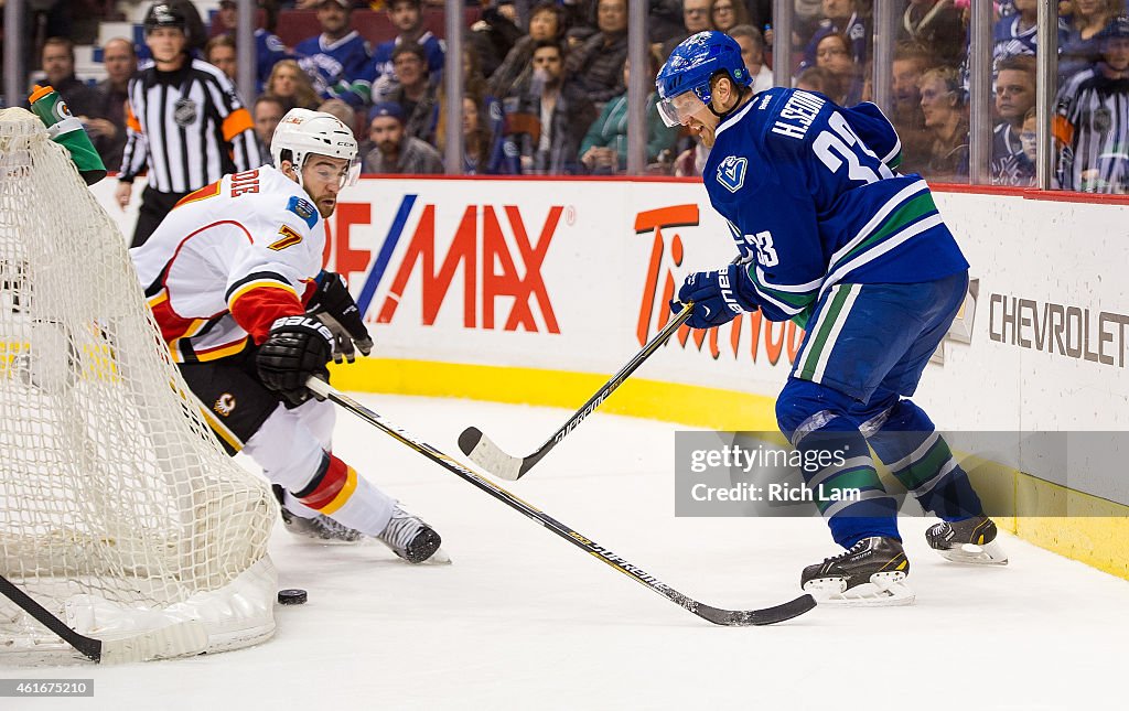 Calgary Flames v Vancouver Canucks