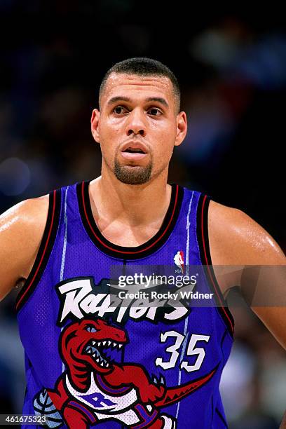 Tracy Murray of the Toronto Raptors looks on during a game played on January 30, 1996 at Arco Arena in Sacramento, California. NOTE TO USER: User...