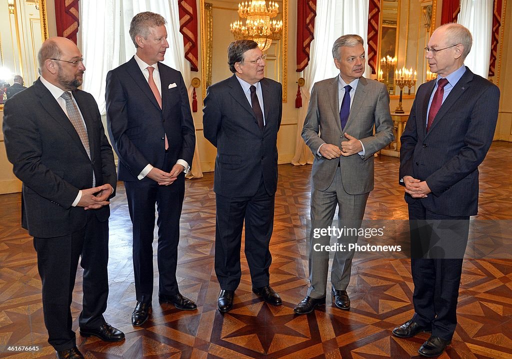 Belgium Royal Family Holds Reception For European Union