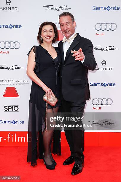 Elisabeth Romano and Heio von Stetten attend the German Film Ball 2015 on January 17, 2015 in Munich, Germany.