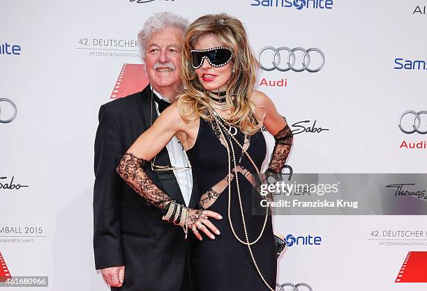 Hans Georg Muth and Gisela Muth attend the German Film Ball 2015 on January 17, 2015 in Munich, Germany.