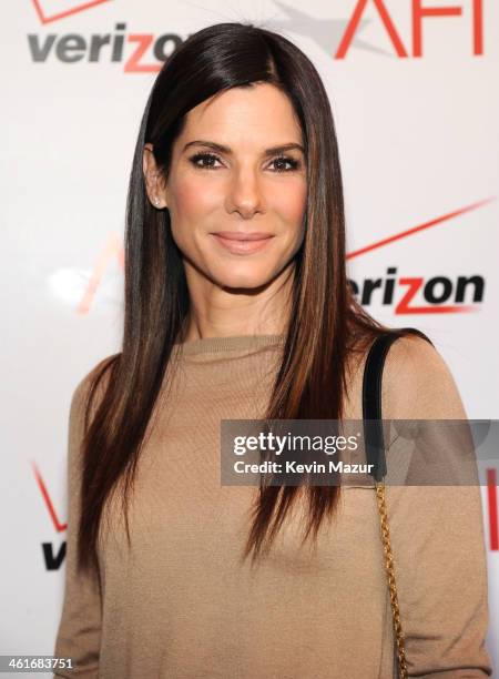 Sandra Bullock attends the 14th annual AFI Awards Luncheon at Four Seasons Hotel Beverly Hills on January 10, 2014 in Beverly Hills, California.