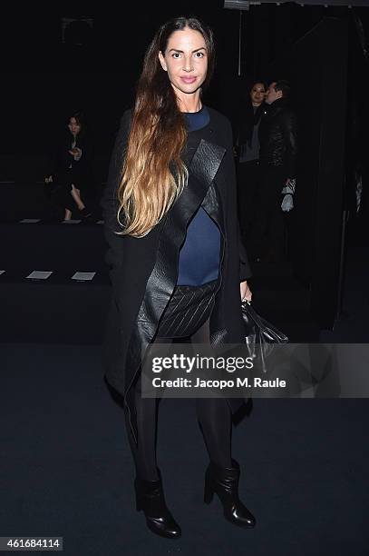 Benedetta Mazzini attends the Neil Barret Show during the Milan Menswear Fashion Week Fall Winter 2015/2016 on January 17, 2015 in Milan, Italy.