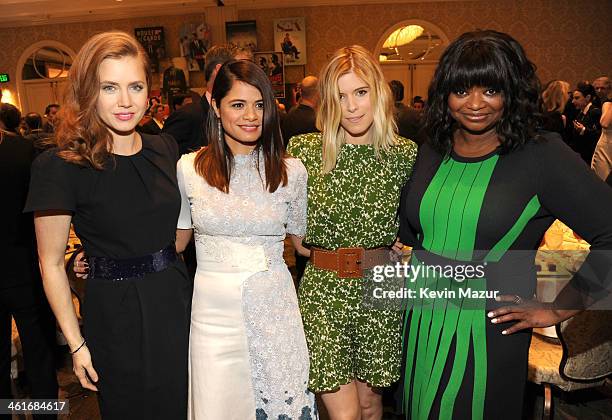 Amy Adams, Melonie Diaz, Kate Mara and Octavia Spencer attend the 14th annual AFI Awards Luncheon at the Four Seasons Hotel Beverly Hills on January...