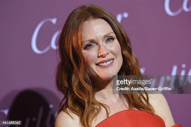 Actress Julianne Moore arrives at the 26th Annual Palm Springs International Film Festival Awards Gala Presented By Cartier at Palm Springs...