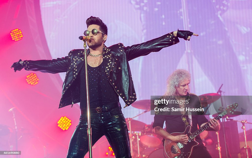 Queen & Adam Lambert Perform At The 02 Arena