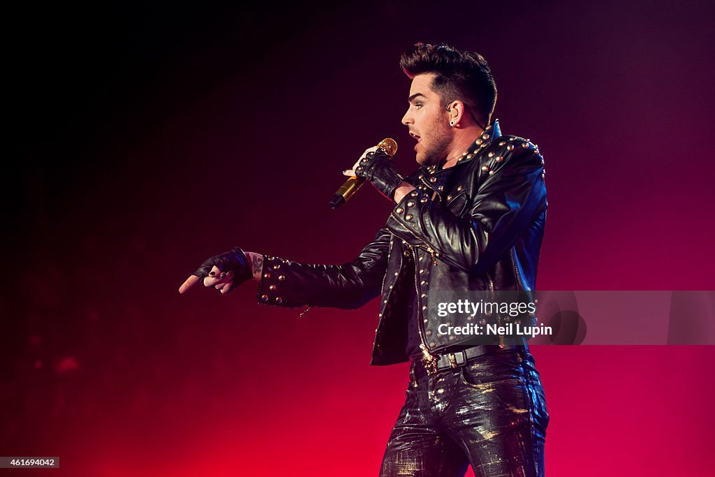 Queen & Adam Lambert Perform At O2 Arena In London