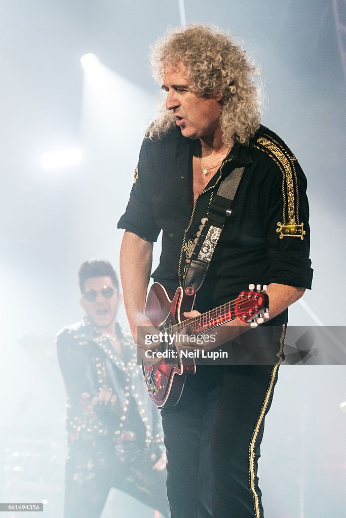 Queen & Adam Lambert Perform At O2 Arena In London