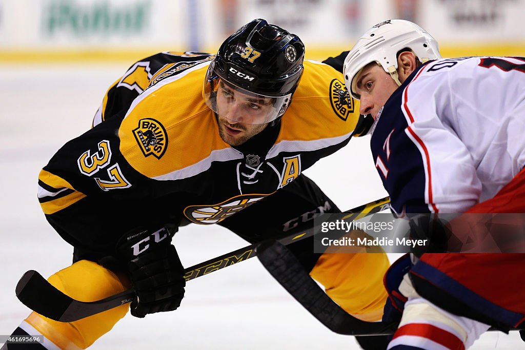 Columbus Blue Jackets v Boston Bruins