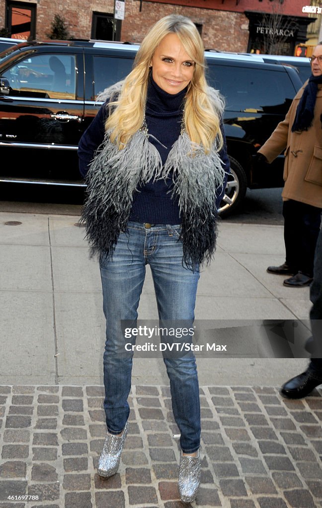 Celebrity Sightings In New York City - January 17, 2015