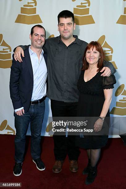 57th Annual GRAMMY Awards nominees Adam Ellison, Nimrod Antal and Charlotte Huggins attend Los Angeles GRAMMY Nominee Celebration - LA Chapter on...