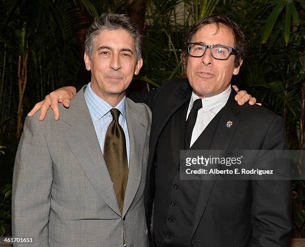 Directors Alexander Payne and David O. Russell attend the 14th annual AFI Awards Luncheon at the Four Seasons Hotel Beverly Hills on January 10, 2014...