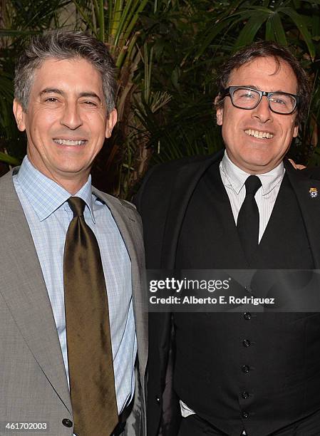 Directors Alexander Payne and David O. Russell attend the 14th annual AFI Awards Luncheon at the Four Seasons Hotel Beverly Hills on January 10, 2014...