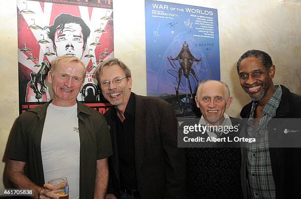 Actors Dean Haglund, David Dean Bottrell, Armin Shimerman and Tim Russ at the "War Of The Worlds" Funraiser For Sci-Fest LA held at the ACME Comedy...