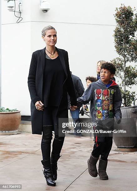 Heidi Klum and Henry Samuel sighting on December 29, 2012 in Los Angeles, California.