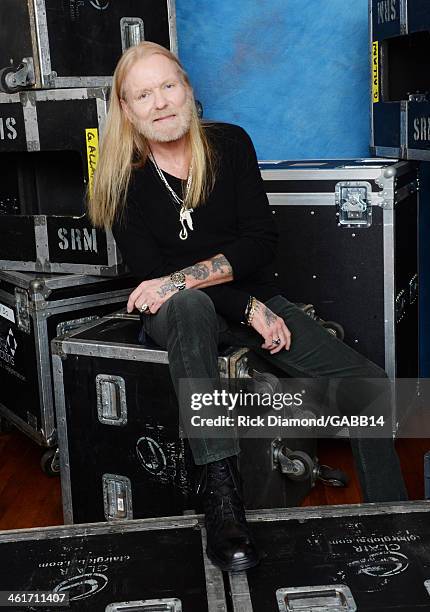 Gregg Allman poses for a portrait at All My Friends: Celebrating the Songs & Voice of Gregg Allman at The Fox Theatre on January 10, 2014 in Atlanta,...