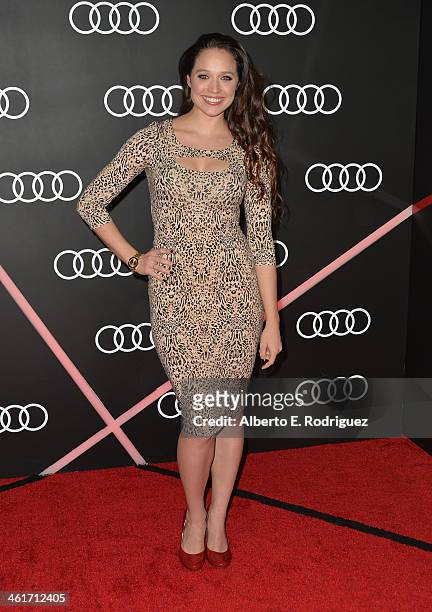 Actress Jaclyn Betham arrives to Audi Celebrates Golden Globes Weekend at Cecconi's Restaurant on January 9, 2014 in Los Angeles, California.