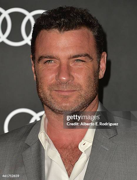 Actor Liev Schreiber arrives to Audi Celebrates Golden Globes Weekend at Cecconi's Restaurant on January 9, 2014 in Los Angeles, California.