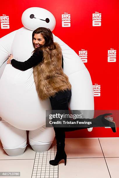 Imogen Thomas attends a photocall for Disney's "Big Hero 6" at Odeon Leicester Square on January 18, 2015 in London, England.