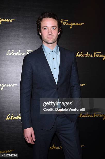 Louis-Marie De Castelbajac attends the Salvatore Ferragamo show as part of Milan Menswear Fashion Week Fall Winter 20125/2016 on January 18, 2015 in...