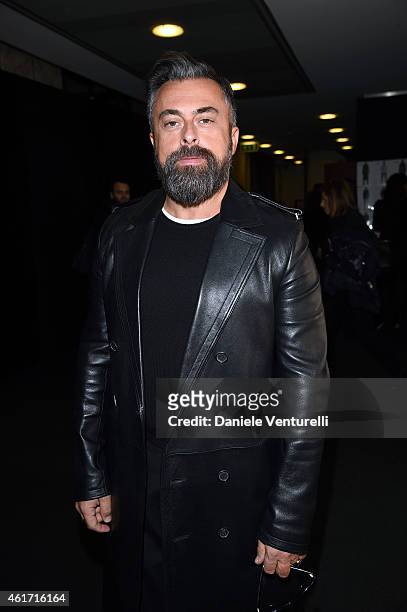 Ildo Damiano attends the Salvatore Ferragamo show as part of Milan Menswear Fashion Week Fall Winter 20125/2016 on January 18, 2015 in Milan, Italy.