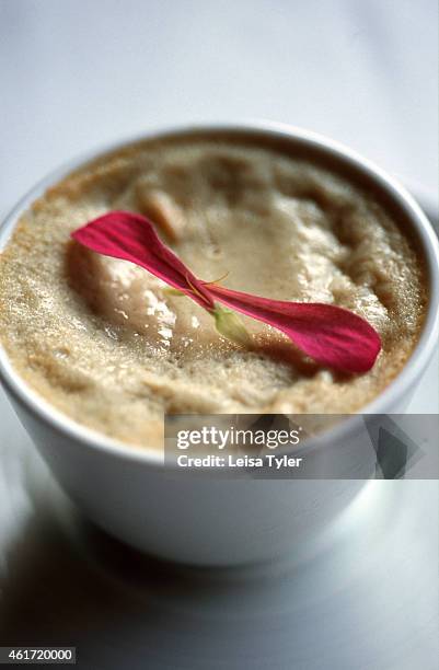 Tapioca with coconut milk and banana at the 3 Nagas restaurant in Luang Prabang. Little more than a ghost town ten years ago and was given the World...