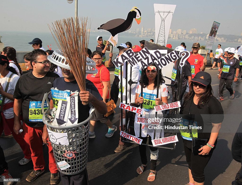 12th Edition Of The Standard Chartered Mumbai Marathon 2015