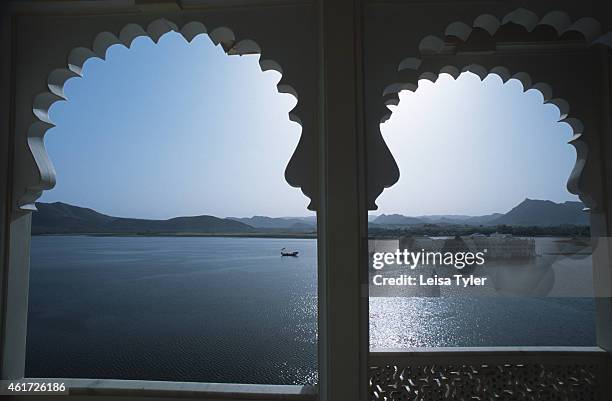 The Lake Palace, the former residence of the Maharana of Mewar, now one of India's most celebrated landmarks and a luxury hotel, as seen form Shiv...