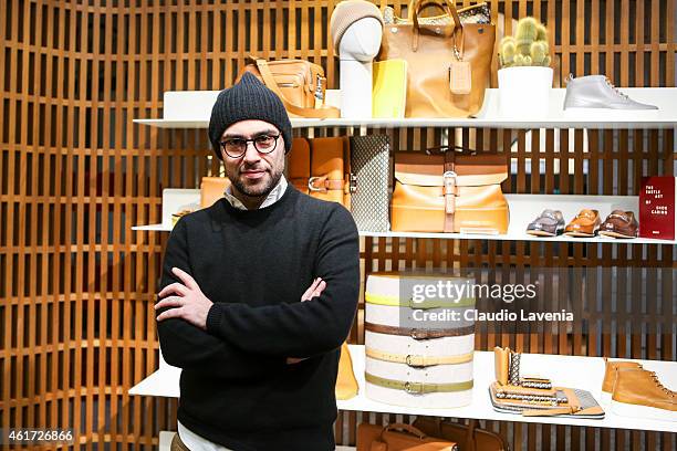 Pablo Coppola attends Bally presentation during the Milan Menswear Fashion Week/Fall Winter 2015/2016 on January 18, 2015 in Milan, Italy.