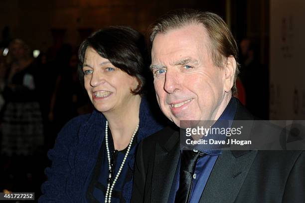 Timothy Spall and his wife Shane Spall attend The London Critics' Circle Film Awards at The Mayfair Hotel on January 18, 2015 in London, England.