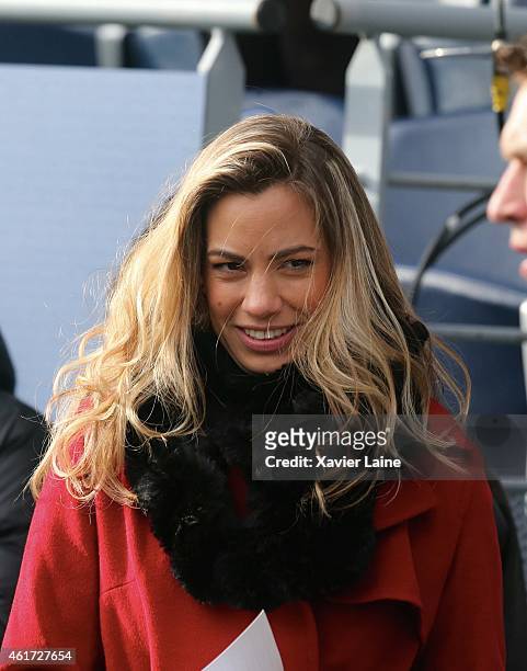 Anne-Laure Bonnet attends the French Ligue 1 between Paris Saint-Germain FC Evian Thonon Gaillard FC at Parc Des Princes on January 18, 2015 in...