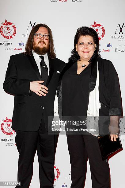 Iain Forsyth and Jane Pollard ttends The London Critics' Circle Film Awards at The Mayfair Hotel on January 18, 2015 in London, England.