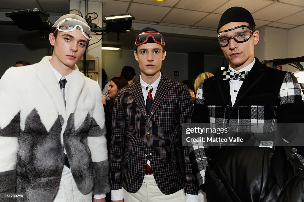 MONCLER GAMME BLEU - Backstage - Milan Menswear Fashion Week Fall Winter 2015/2016