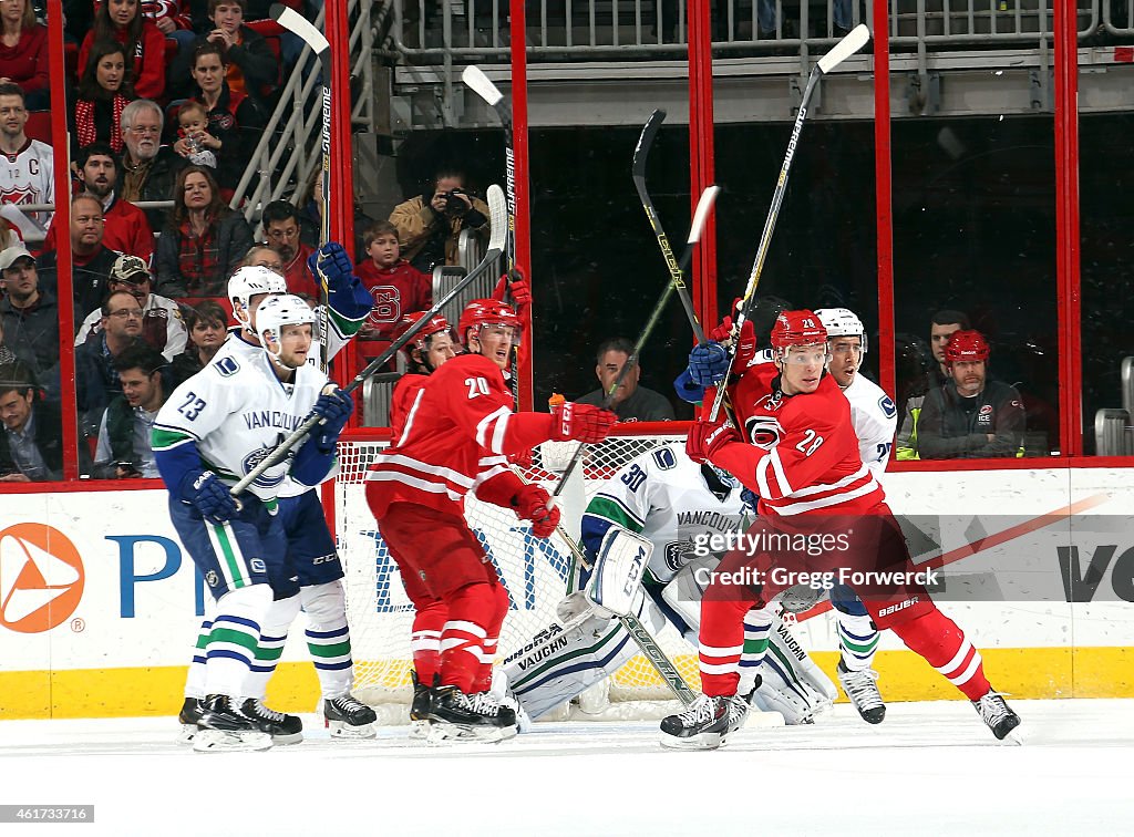 Vancouver Canucks v Carolina Hurricanes