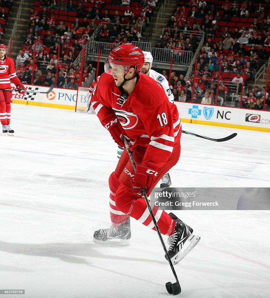 Vancouver Canucks v Carolina Hurricanes