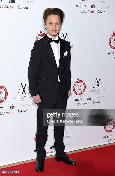 Daniel Huttlestone attends The London Critics' Circle Film Awards at The Mayfair Hotel on January 18, 2015 in London, England.