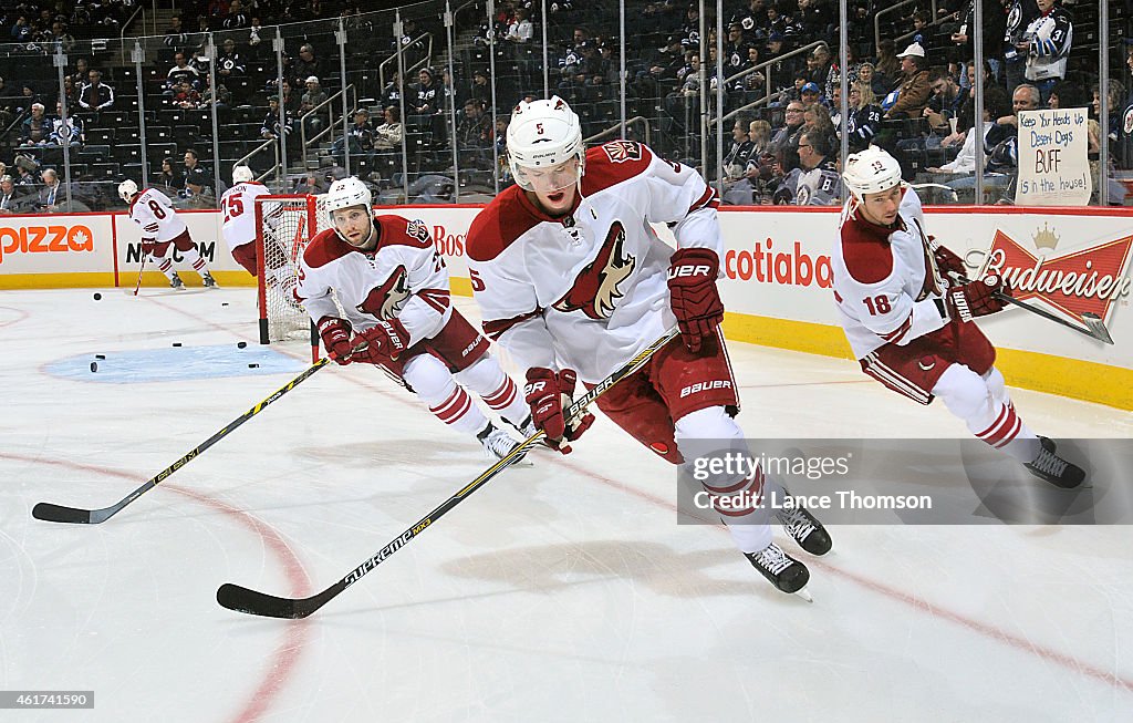 Arizona Coyotes v Winnipeg Jets