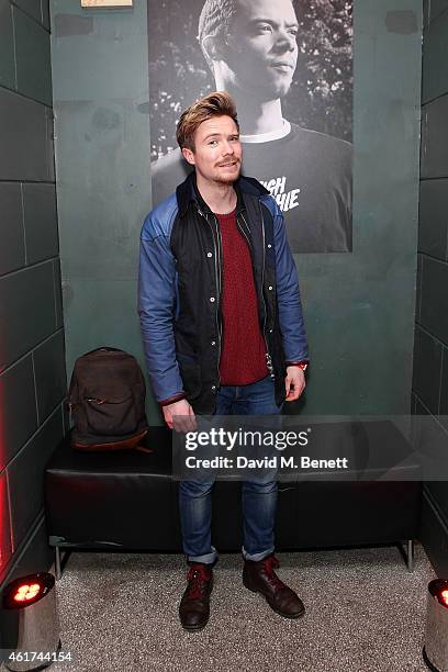 Joe Dempsie attends the 4G live-streamed gig with RUN-DMC and Raleigh Richie at Scala on January 18, 2015 in London, England.