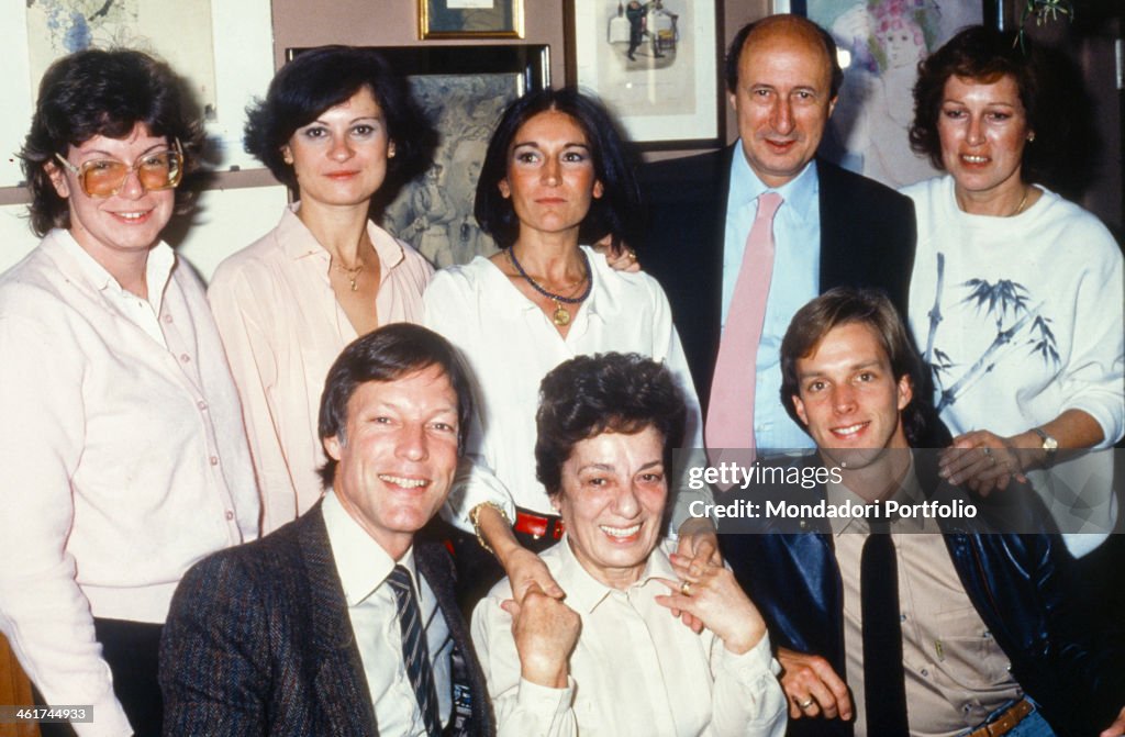 Martin Rabbett Photo American actor Richard Chamberlain posing smiling with his partner ...
