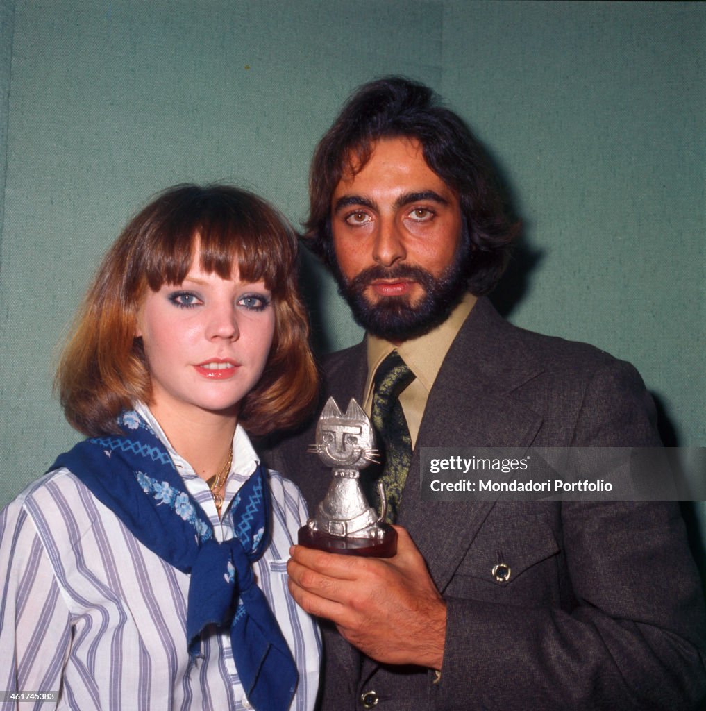 Kabir Bedi and Carole André awarded with the Telegatto